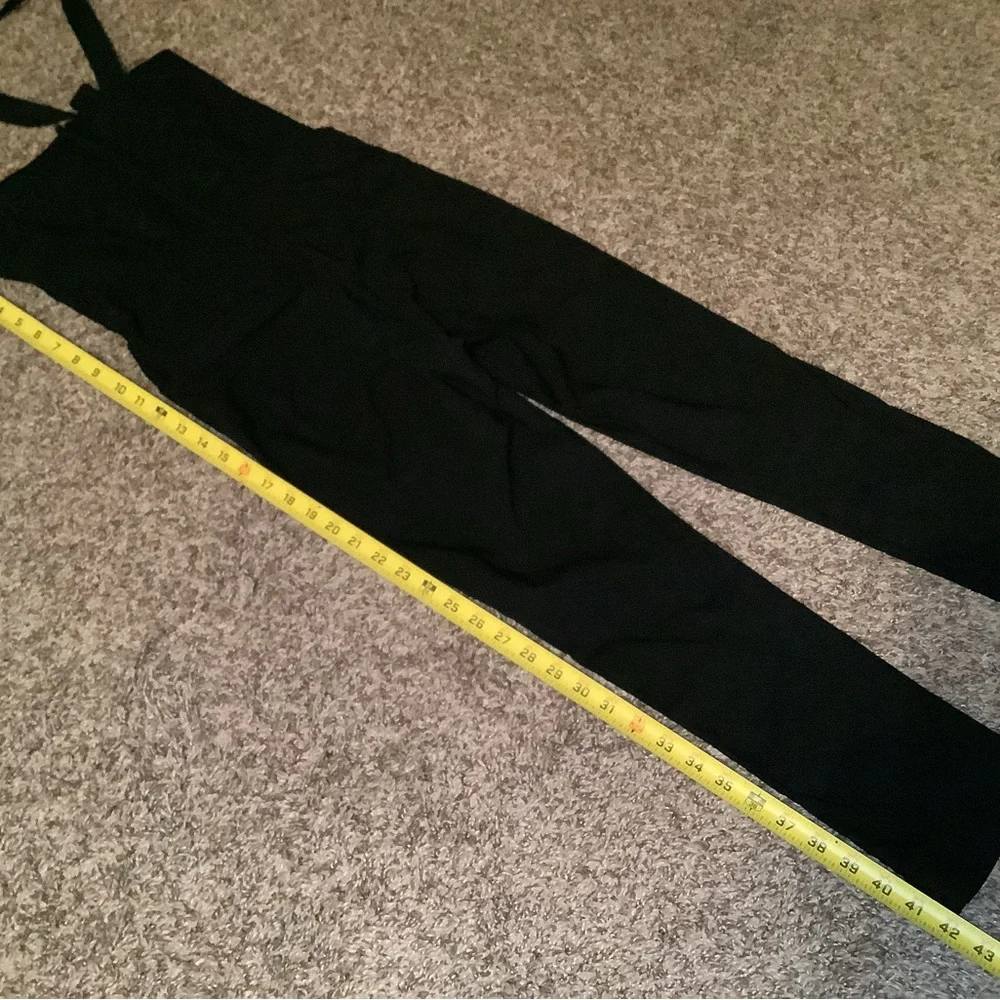 Unique Vintage 1950s Halter Marcel Jumpsuit, color black, size: Small or 4 - Picture 12 of 13